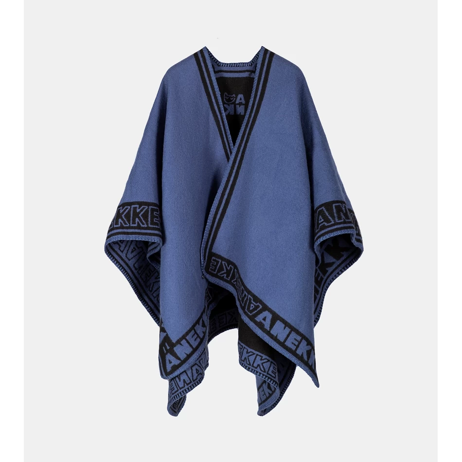 Anekke Navy Blue Shodō Poncho