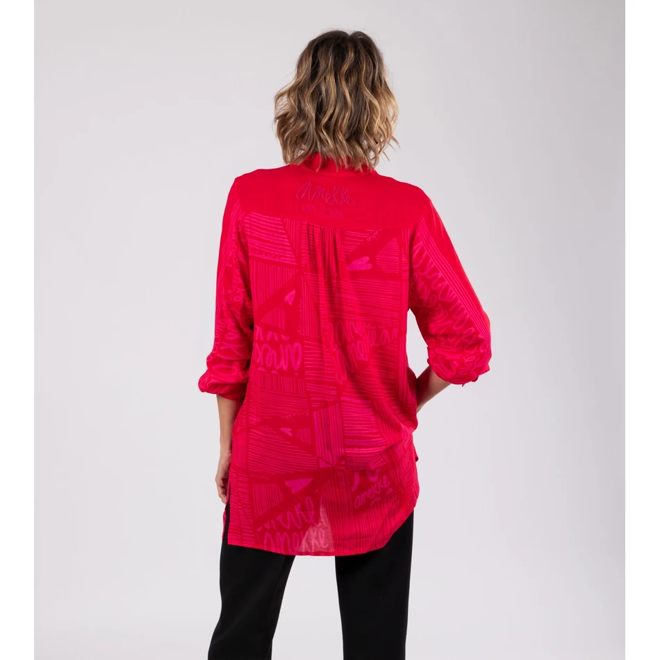 پیراهن قرمز مد Anekke