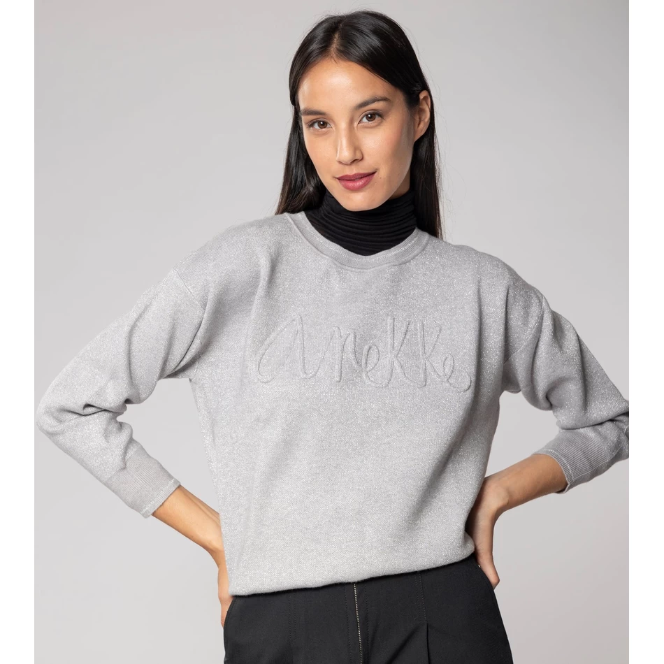 Anekke Grijze Eigentijdse Trui