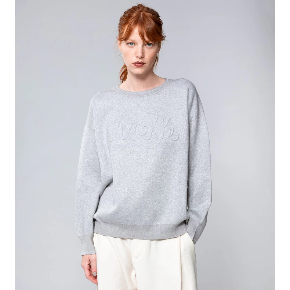 Anekke Grijze Eigentijdse Trui