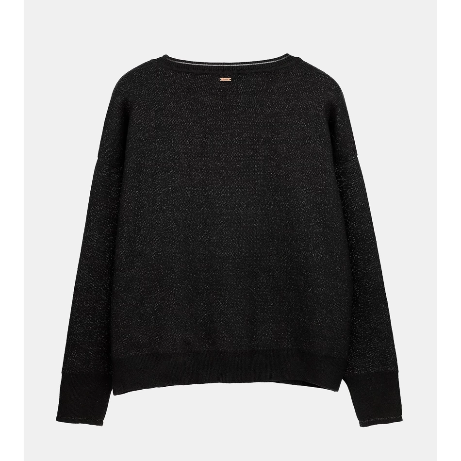 Sweter Kekinian Hitam Anekke