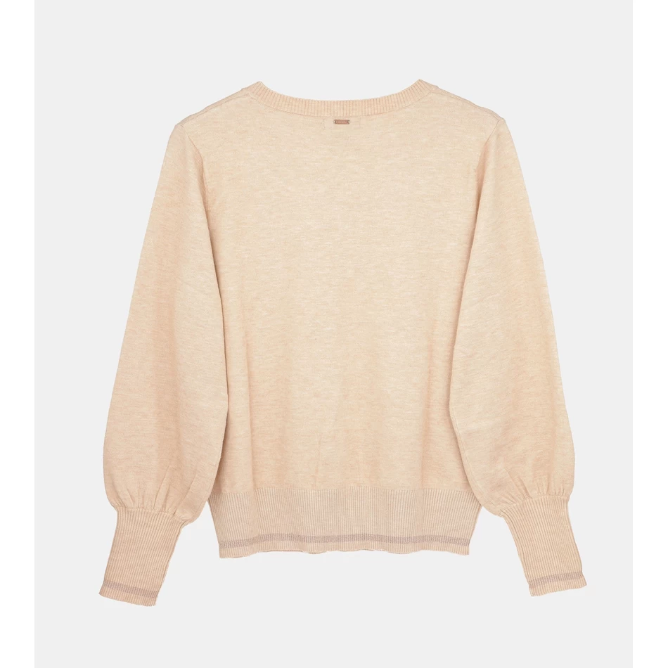 Sweter Kerah V Anekke Beige Shōen