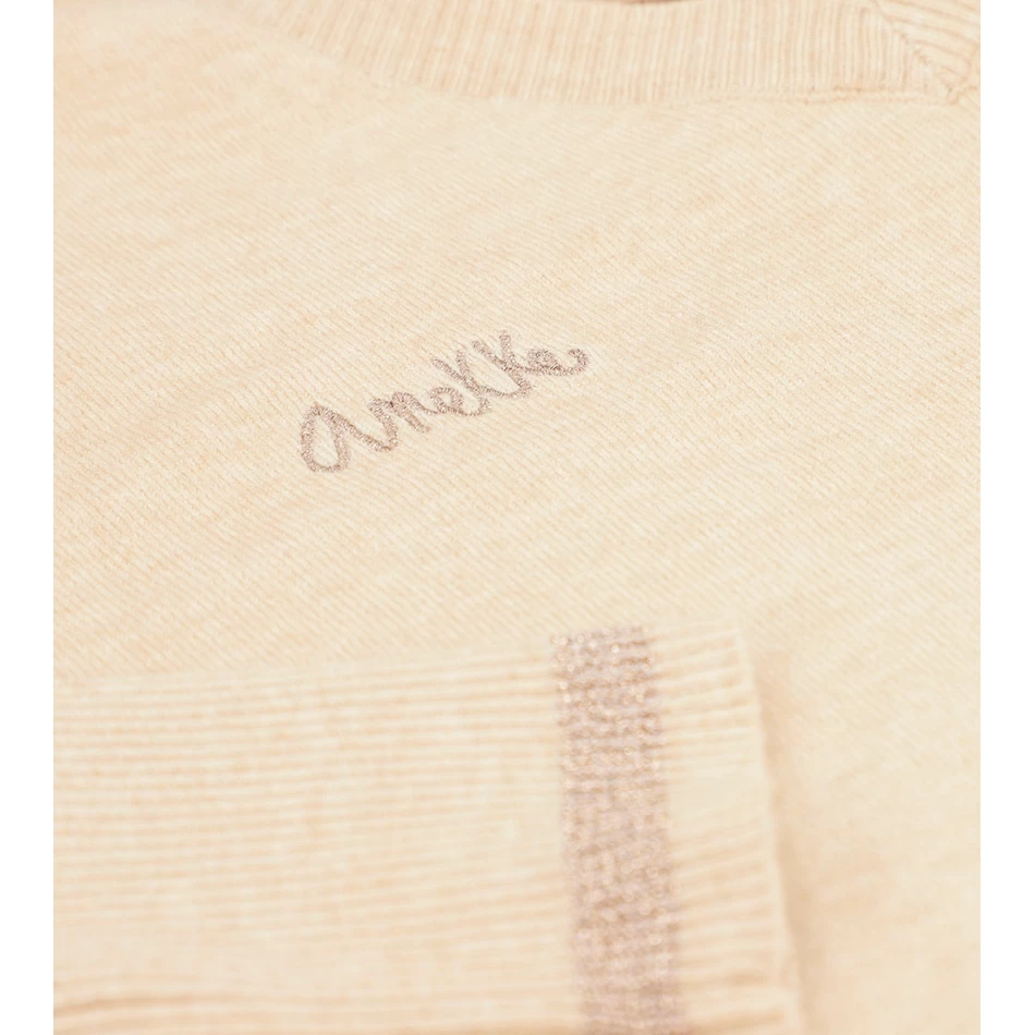 Sweter Kerah V Anekke Beige Shōen