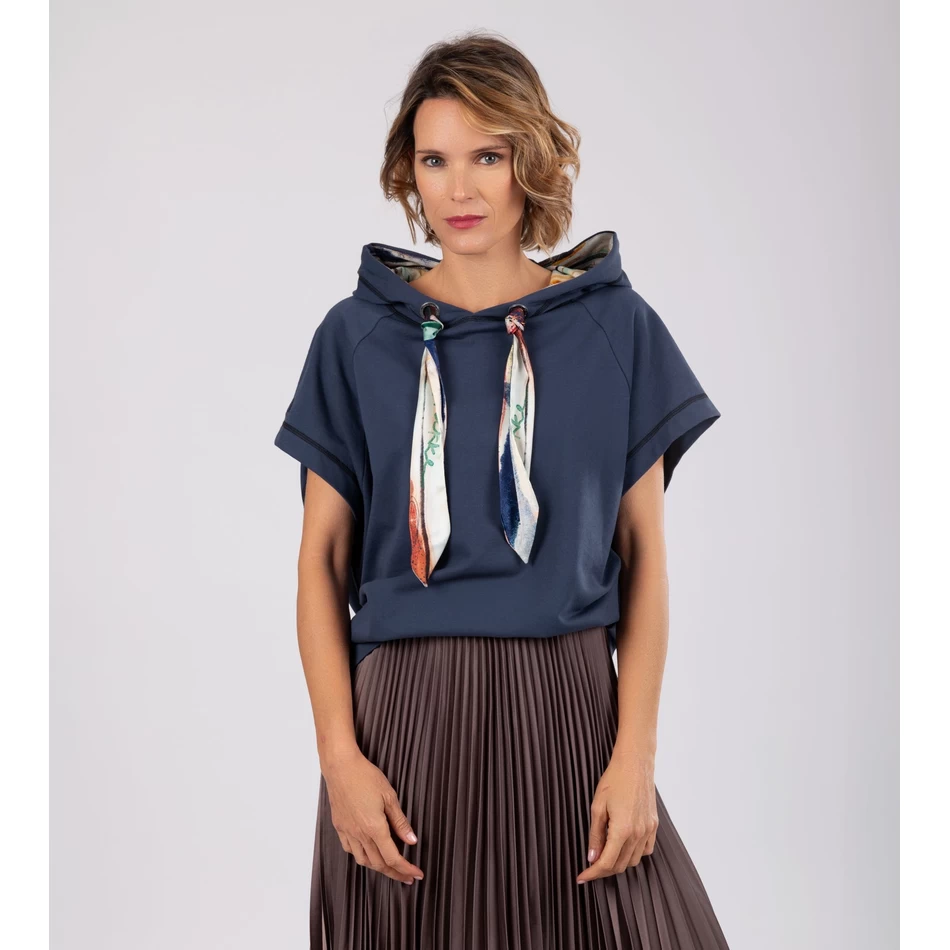 Anekke Studio Sötétkék Ujjatlan Pulóver