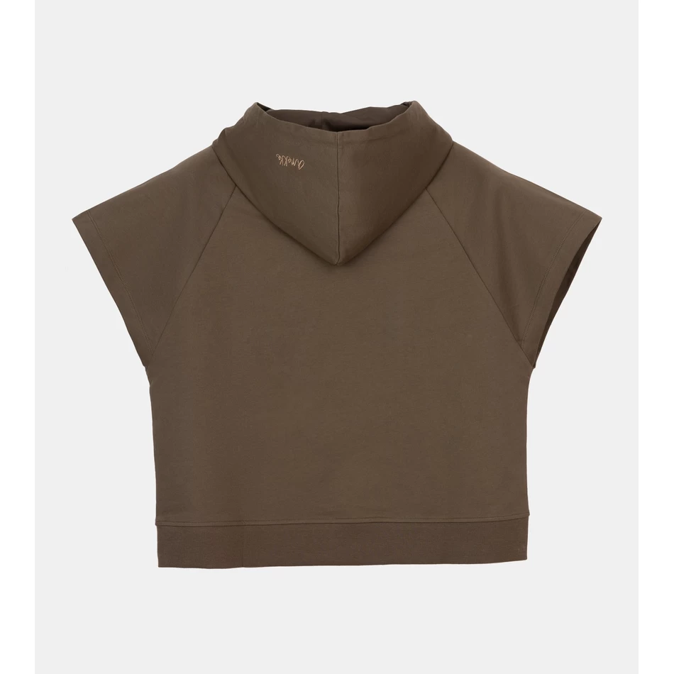 Anekke Peace & Love סווטשירט ירוק ללא שרוולים