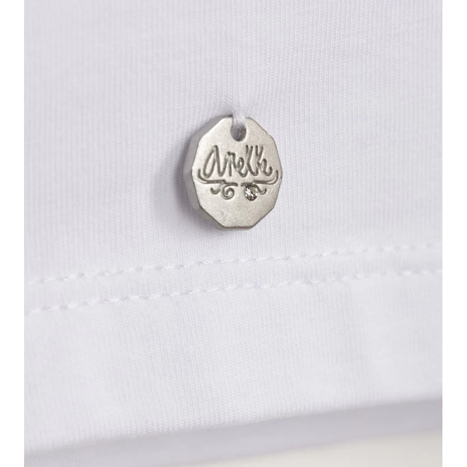 Anekke Bleščeča Bela Majica