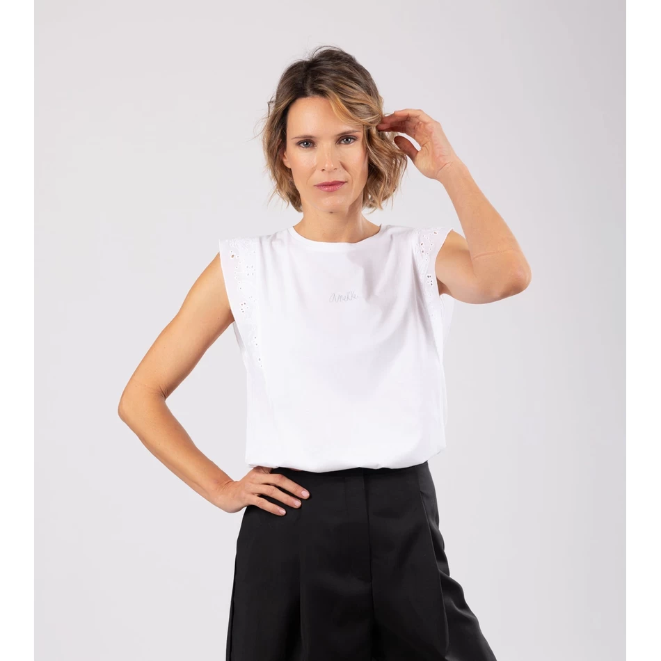 Anekke Anekke бял потник