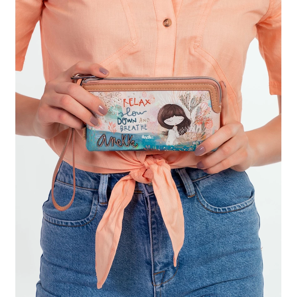 Anekke Mediterranean Wallet with cell phone holder