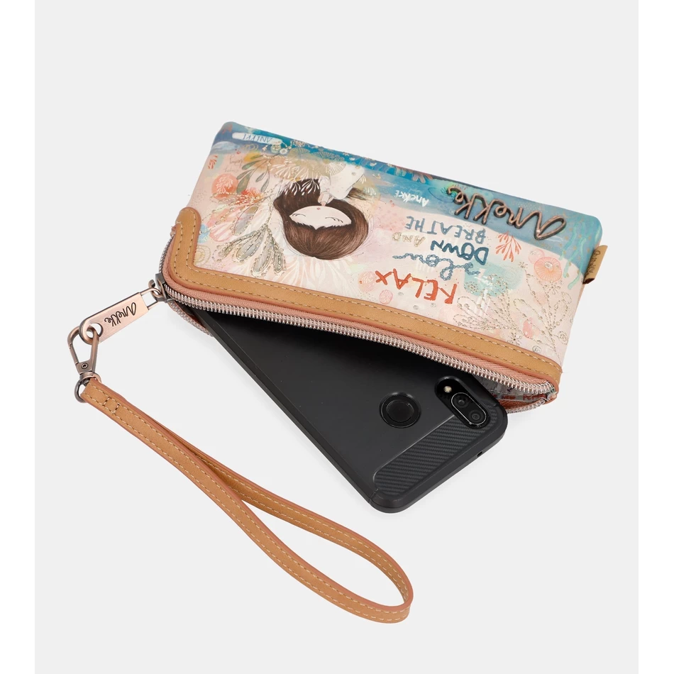 Anekke Mediterranean Wallet with cell phone holder