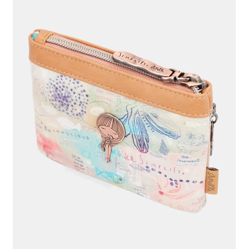 Anekke Slow Life Double zipper coin purse