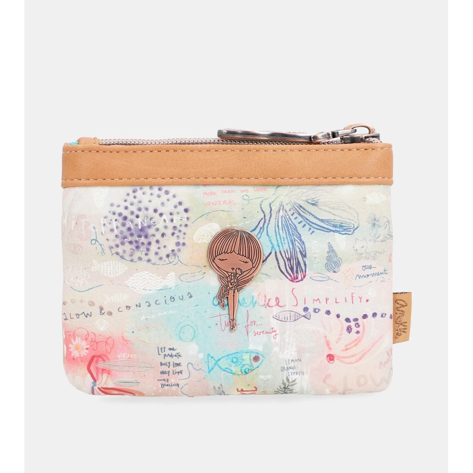 Anekke Slow Life Double zipper coin purse