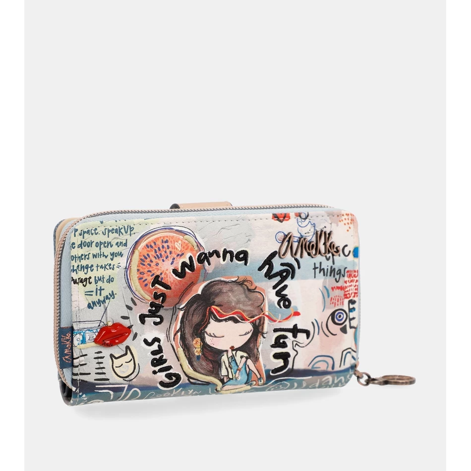 Anekke Fun & Music Portemonnee Met Grote Print Anekke
