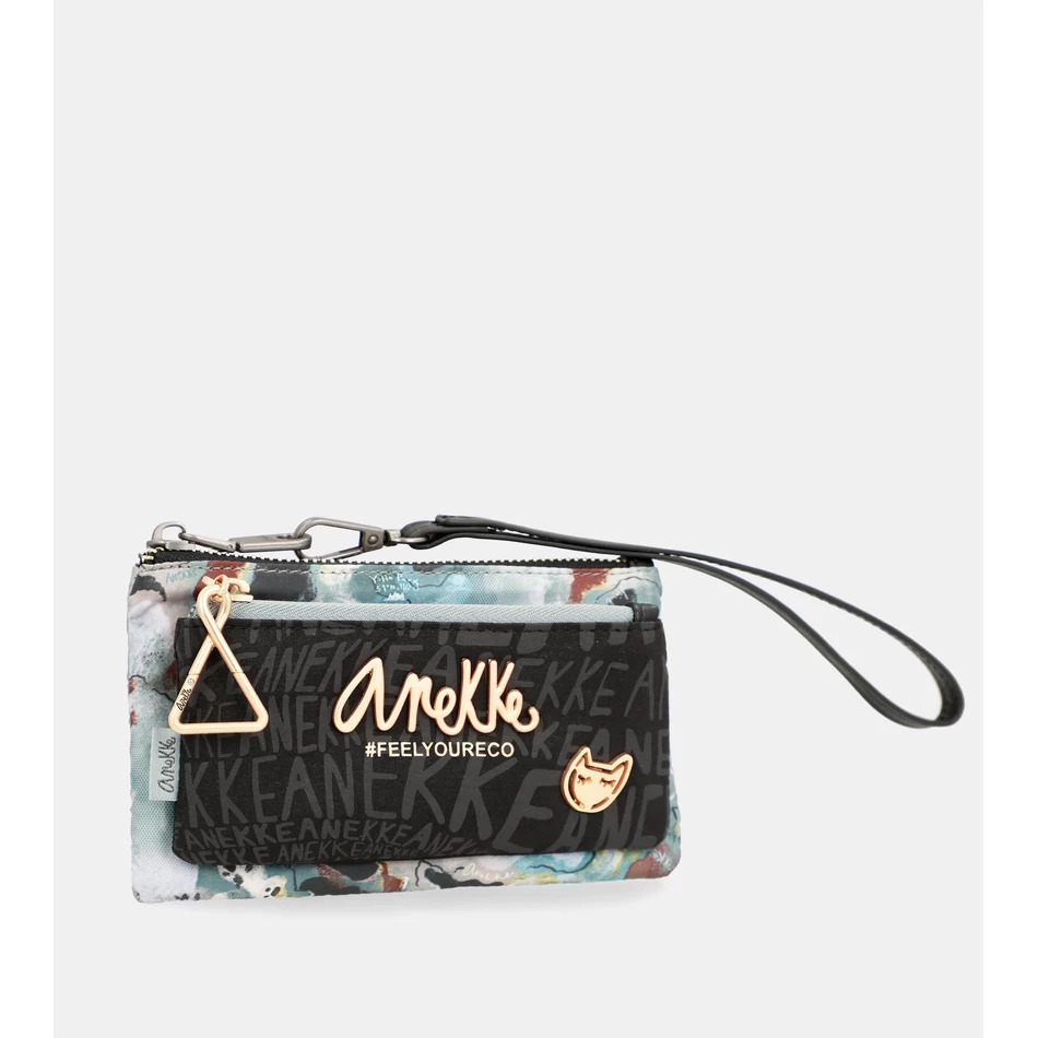Anekke Nature Woods wallet purse with hand strap