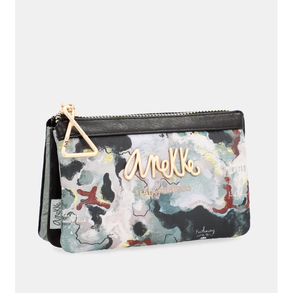 Anekke Nature Woods triple compartment coin purse