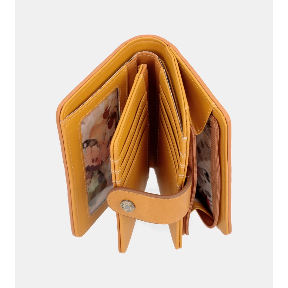 Anekke Nature Pachamama Medium Rfid Portemonnee Oker Oker