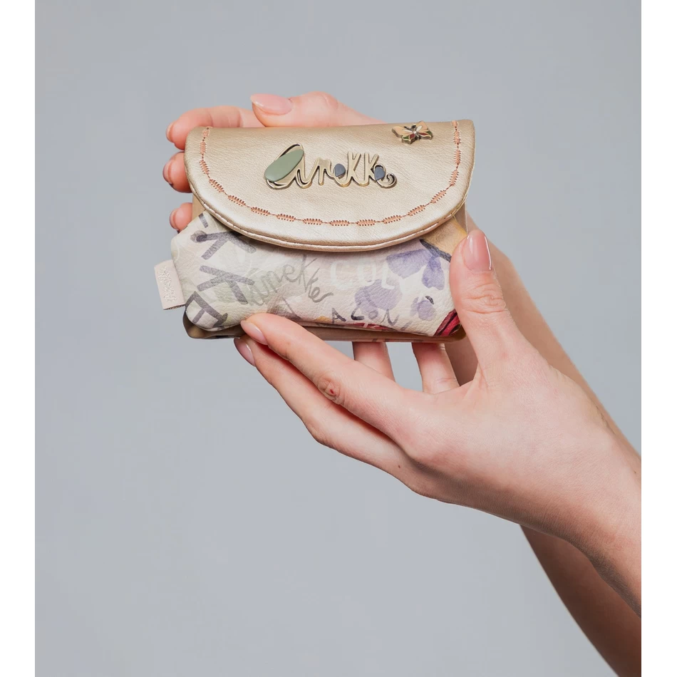 Anekke Nature Pachamama Portemonnee Met Gouden Klep