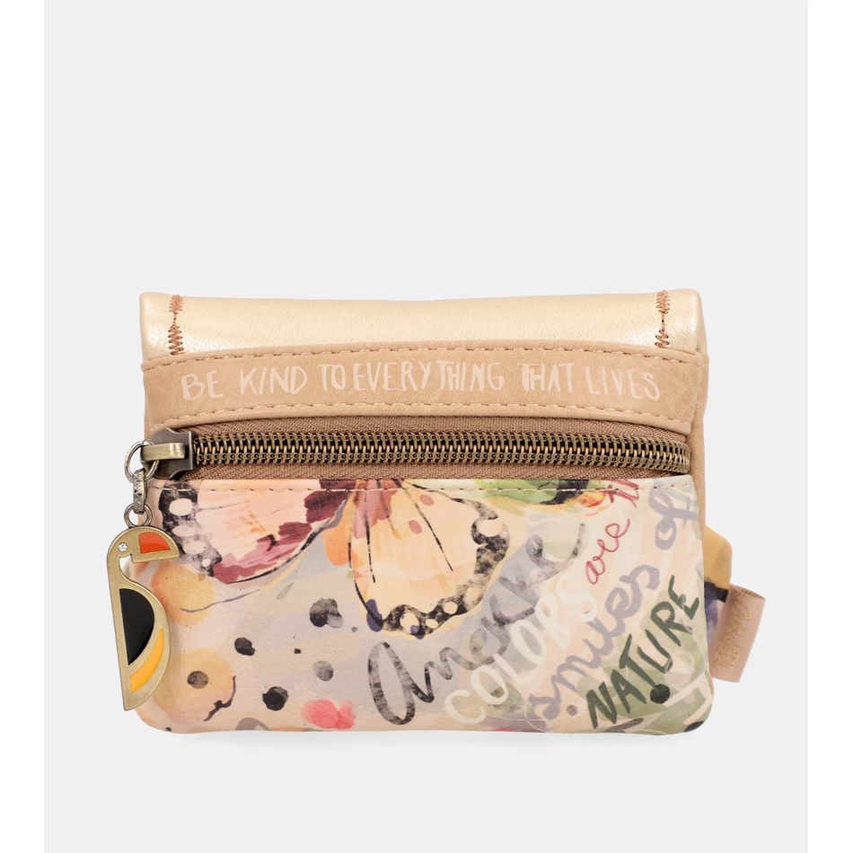 Anekke Nature Pachamama Portemonnee Met Gouden Klep