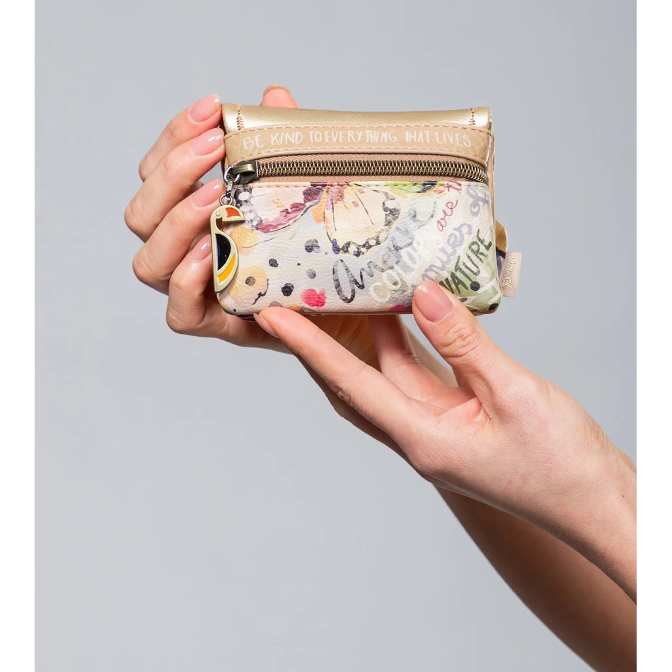 Anekke Nature Pachamama Portemonnee Met Gouden Klep