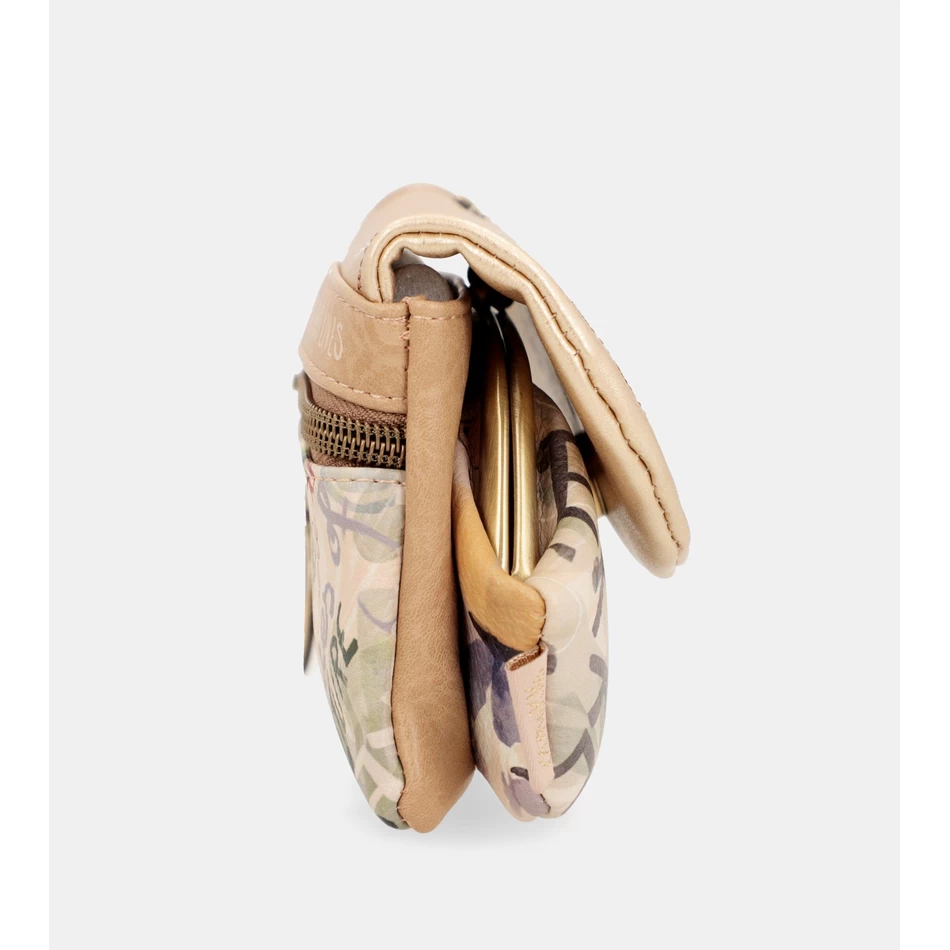 Anekke Nature Pachamama Portemonnee Met Gouden Klep