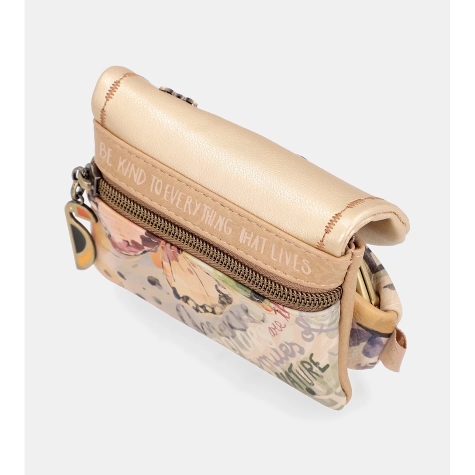 Anekke Nature Pachamama Portemonnee Met Gouden Klep