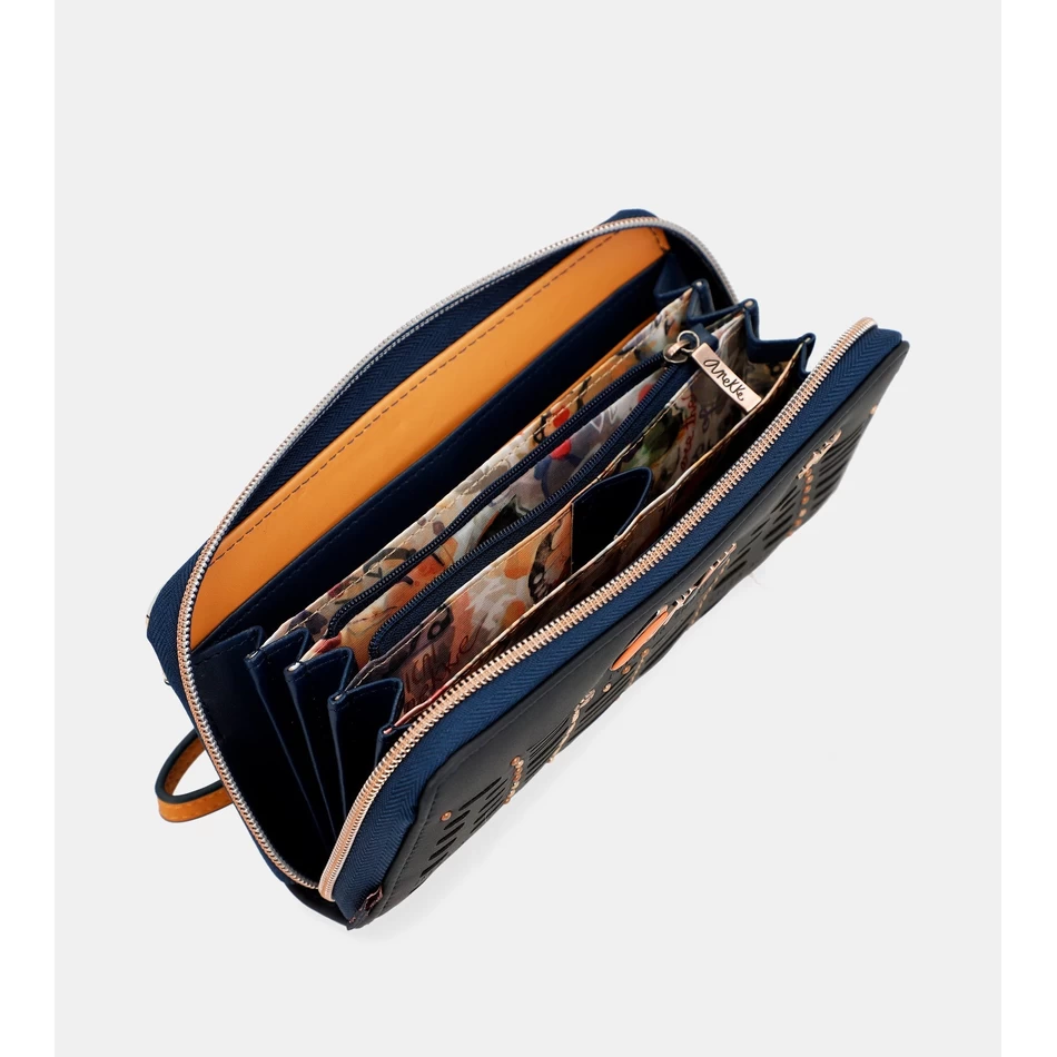 アネッケ ネイチャー パチャママ ラージ プリント RFID ウォレット