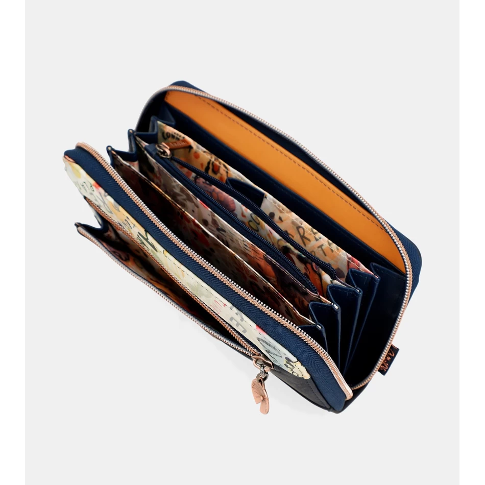 アネッケ ネイチャー パチャママ ラージ プリント RFID ウォレット