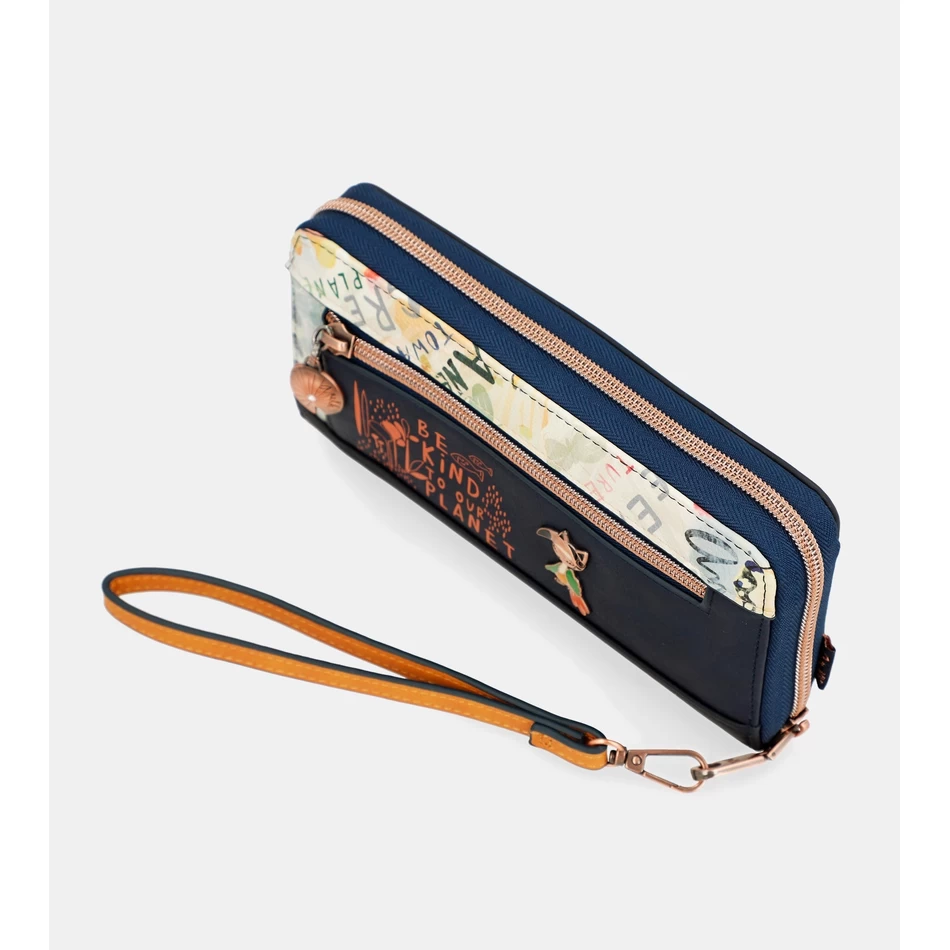 アネッケ ネイチャー パチャママ ラージ プリント RFID ウォレット