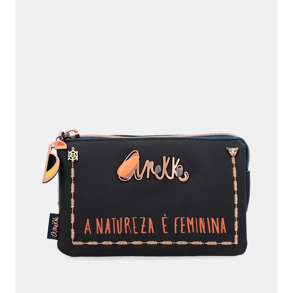 Anekke Nature Pachamama Marineblauwe Portemonnee
