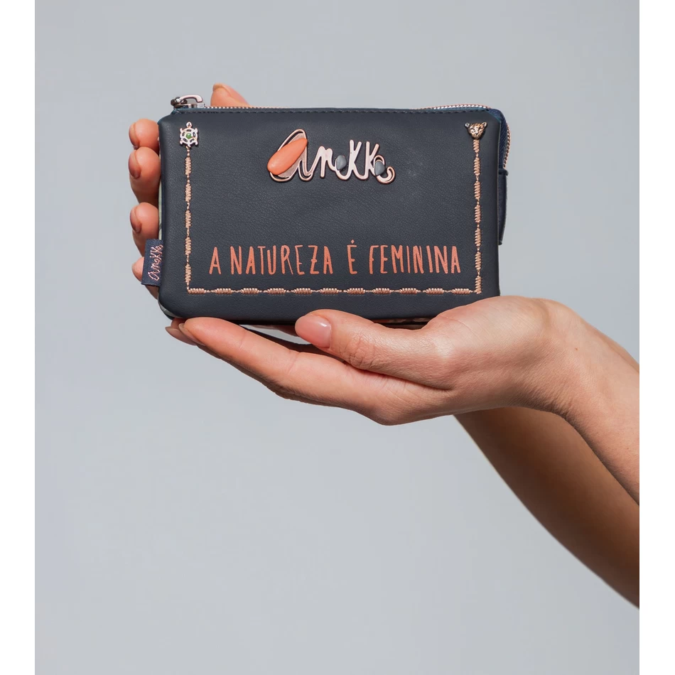 Anekke Nature Pachamama Marineblauwe Portemonnee