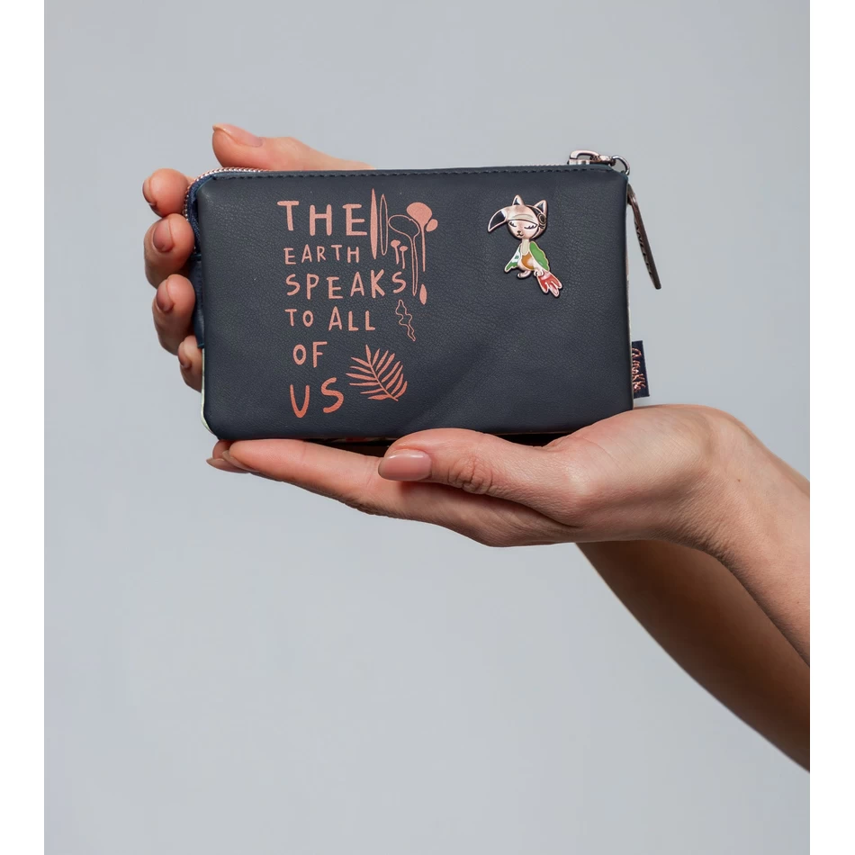 Anekke Nature Pachamama Marineblauwe Portemonnee