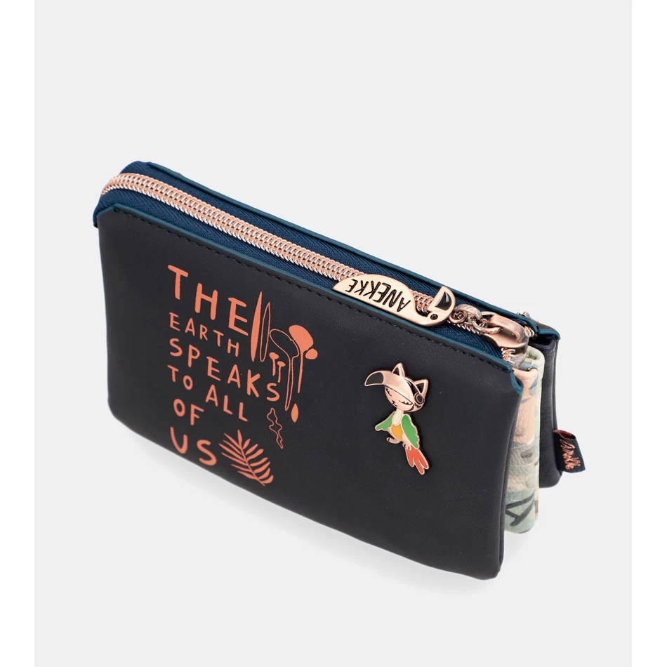 Anekke Nature Pachamama Marineblauwe Portemonnee