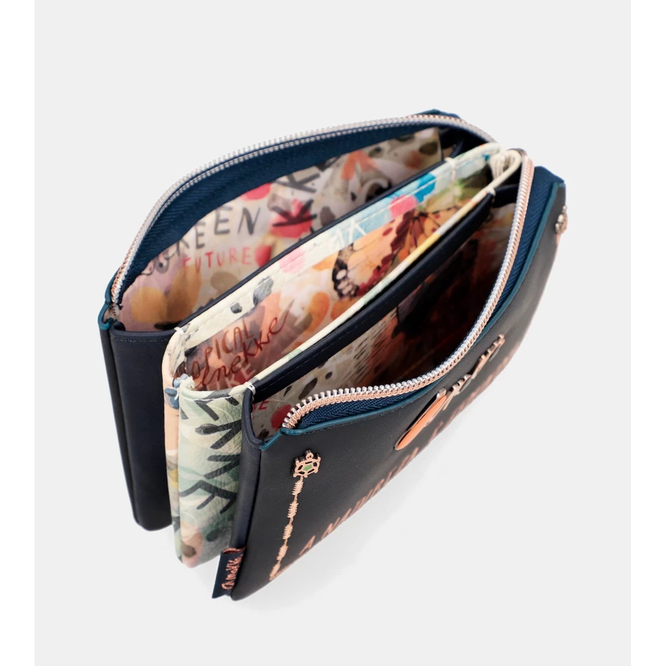 Anekke Nature Pachamama Marineblauwe Portemonnee