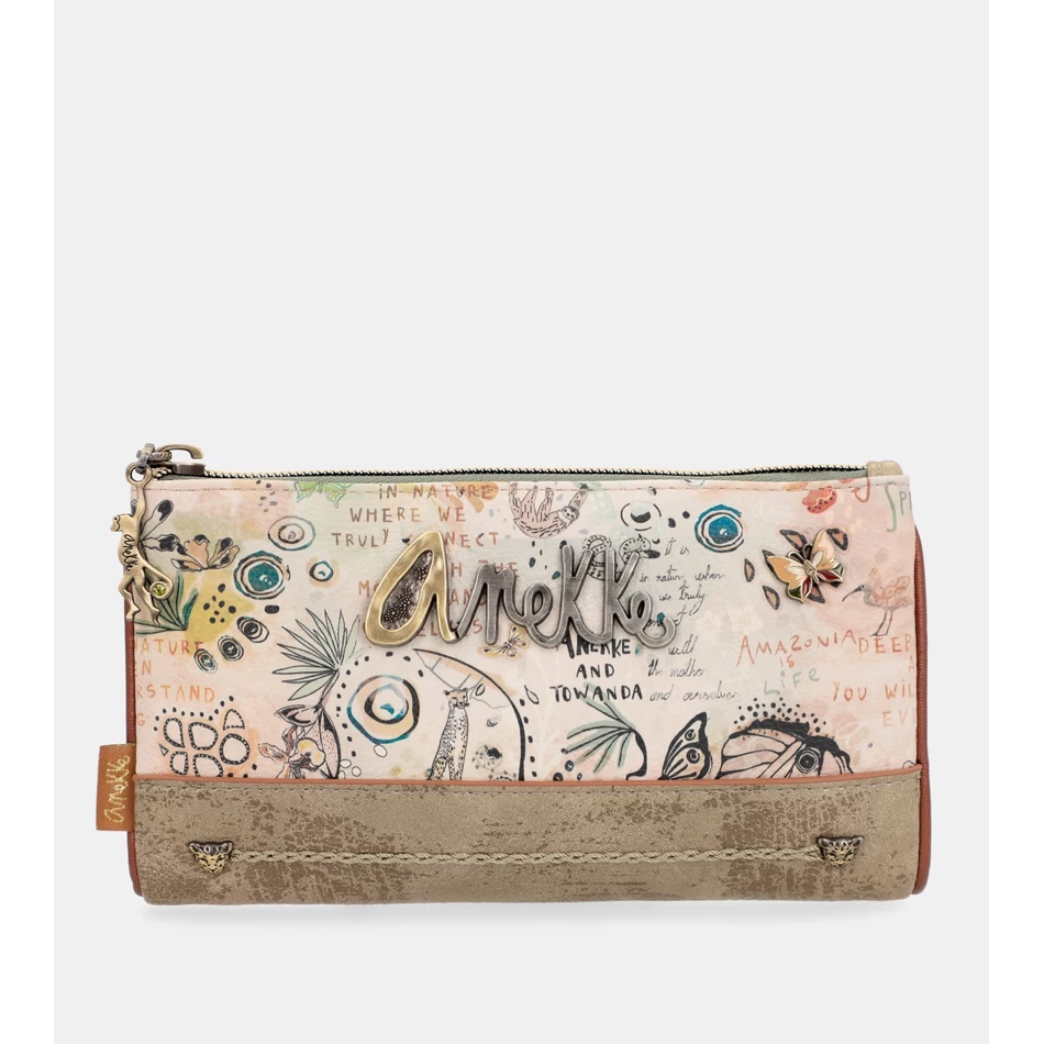 Anekke Portafoglio Grande E Flessibile Con Farfalla RFID