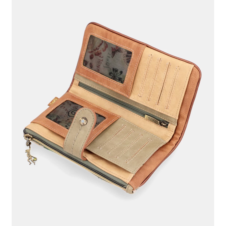 Anekke Portafoglio Grande E Flessibile Con Farfalla RFID