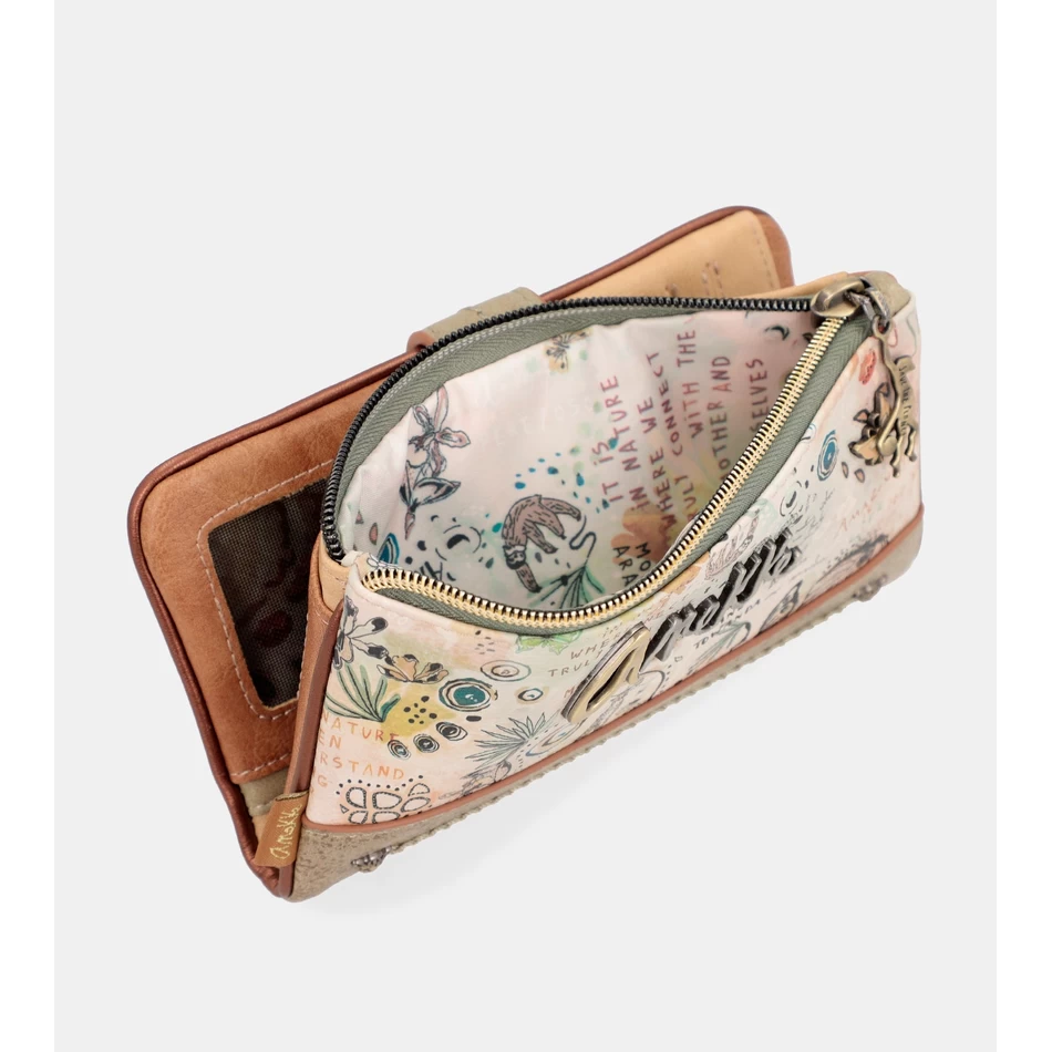 Anekke Portafoglio Grande E Flessibile Con Farfalla RFID