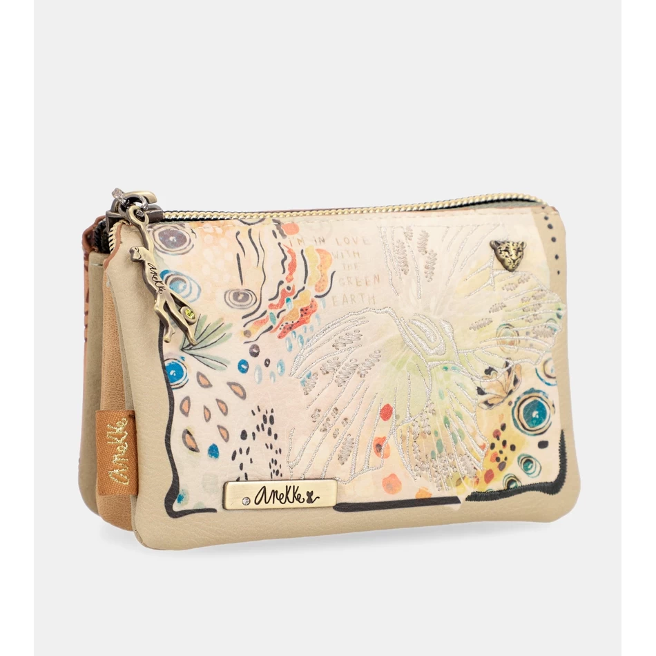 Anekke Butterfly triple compartment coin purse