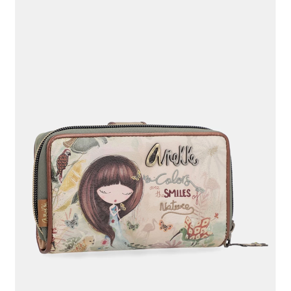 Anekke Amazonia Medium Rfid Portemonnee Met Reliëf