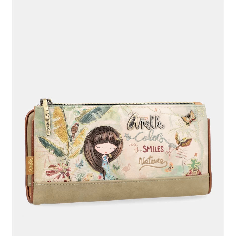 Anekke Amazonia large flexible RFID wallet