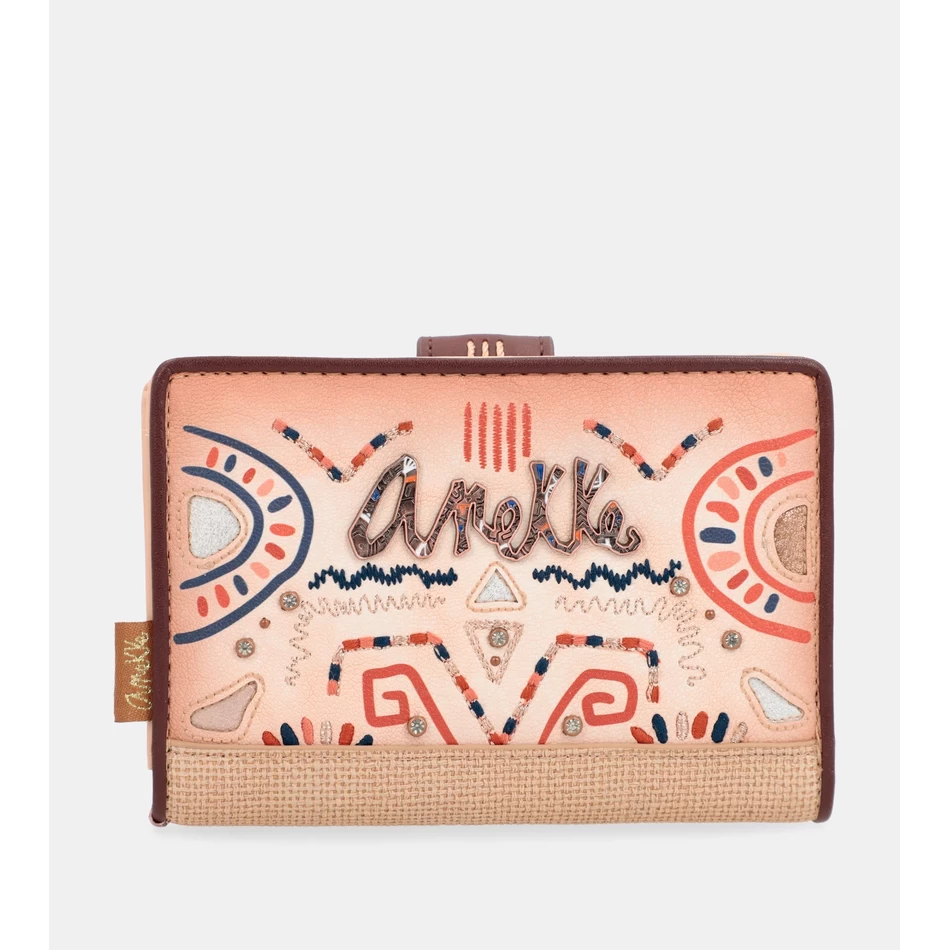 Anekke Tribe RFID-portemonnee Met Medium Etnische Print