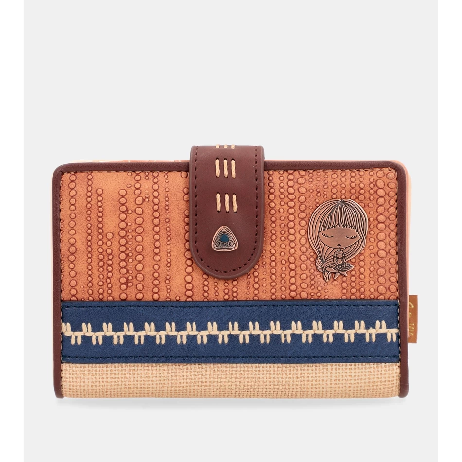 Anekke Tribe RFID-portemonnee Met Medium Etnische Print