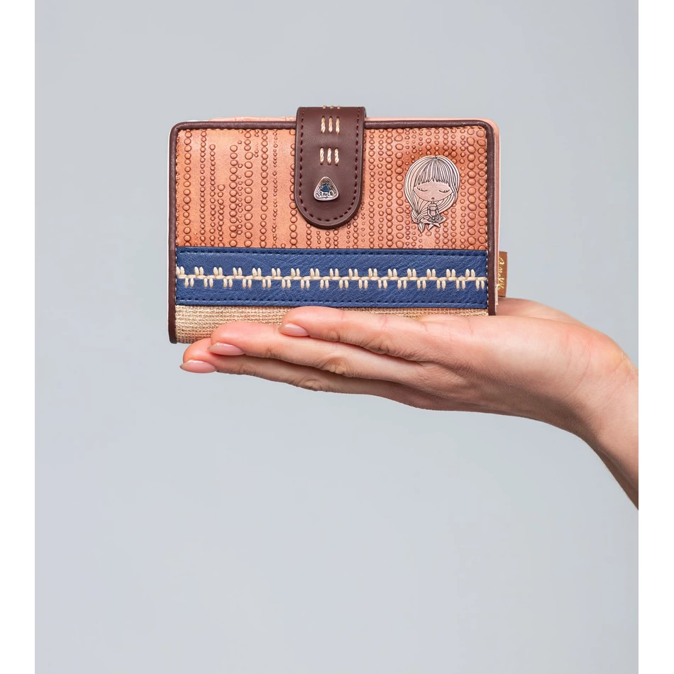 Anekke Tribe RFID-portemonnee Met Medium Etnische Print