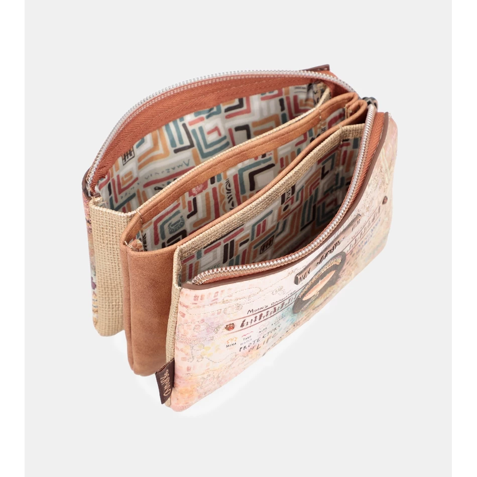 Anekke Menire Portemonnee Met Drie Compartimenten