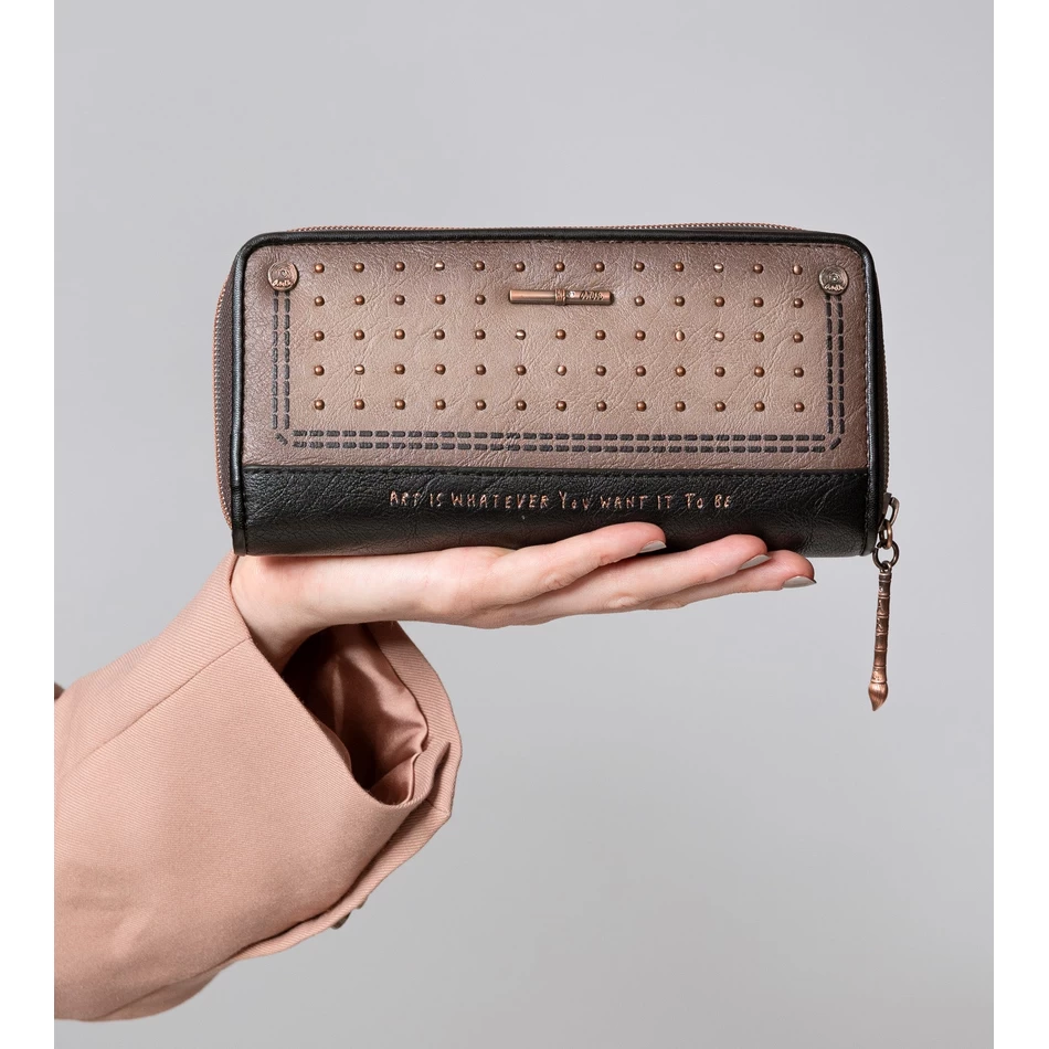 アネッケ松園 ラージ ブラック RFID ウォレット