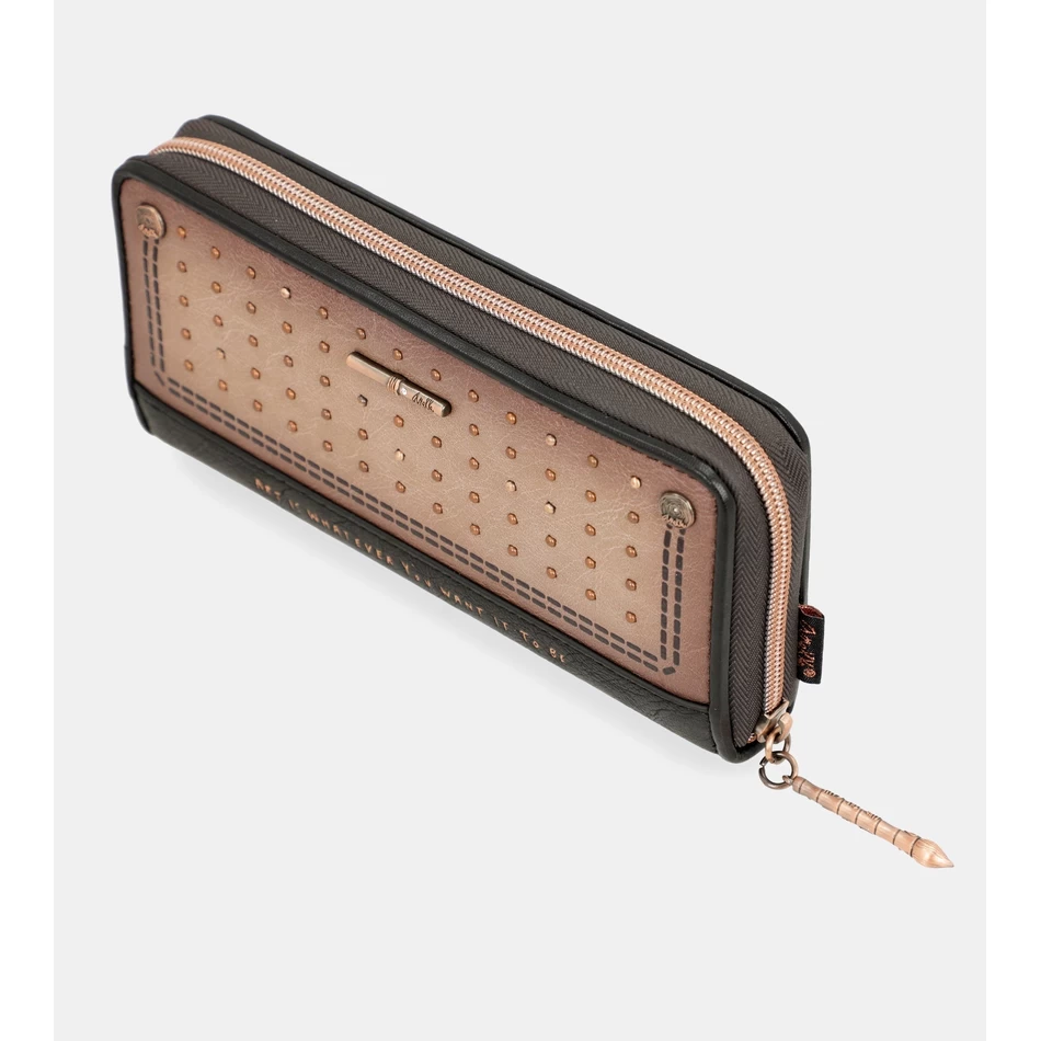 アネッケ松園 ラージ ブラック RFID ウォレット