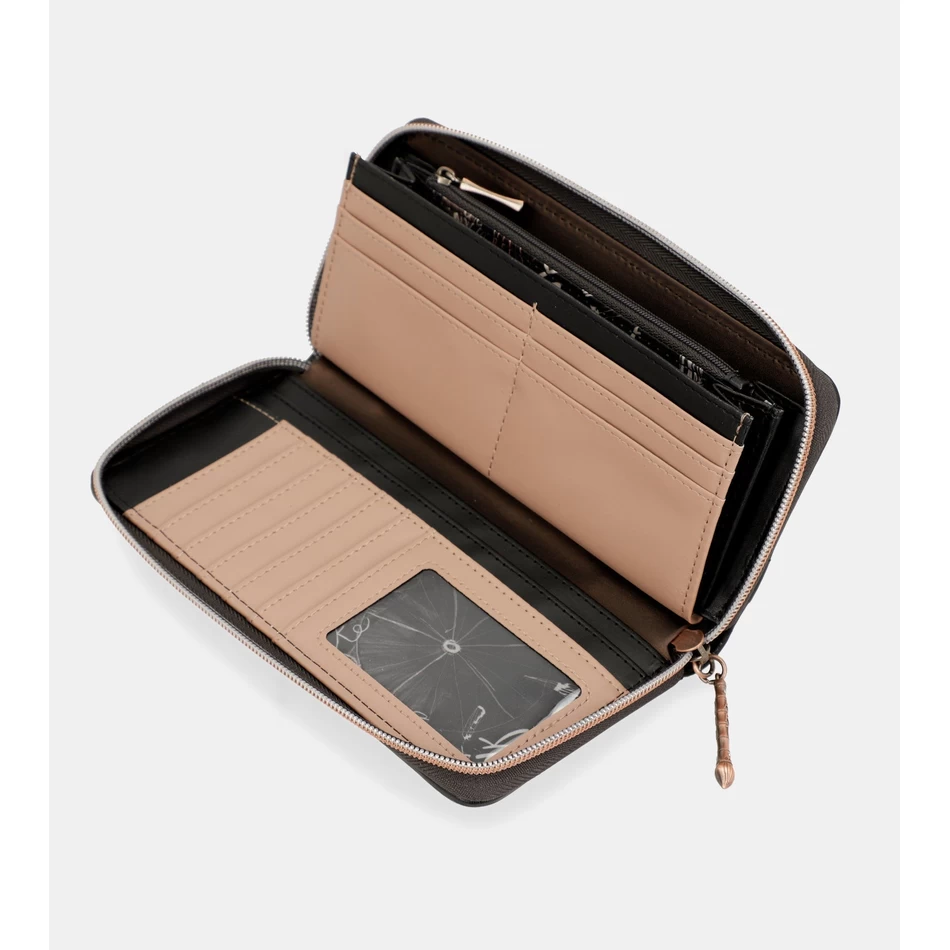 アネッケ松園 ラージ ブラック RFID ウォレット