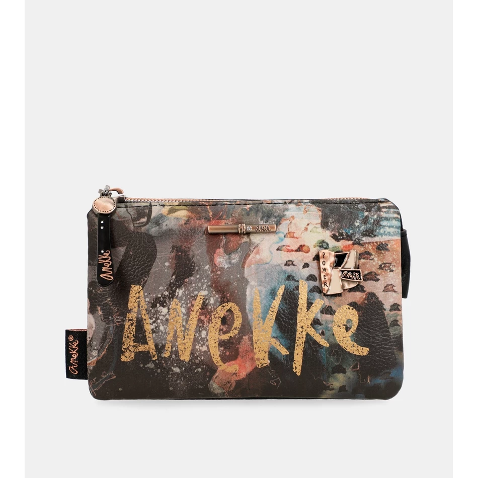 Anekke Shōen Palet Portemonnee Met Drie Compartimenten