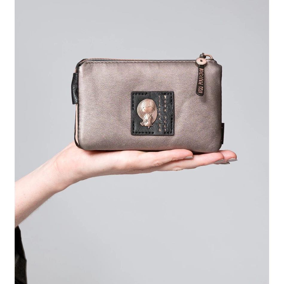 Anekke Shōen Palet Portemonnee Met Drie Compartimenten