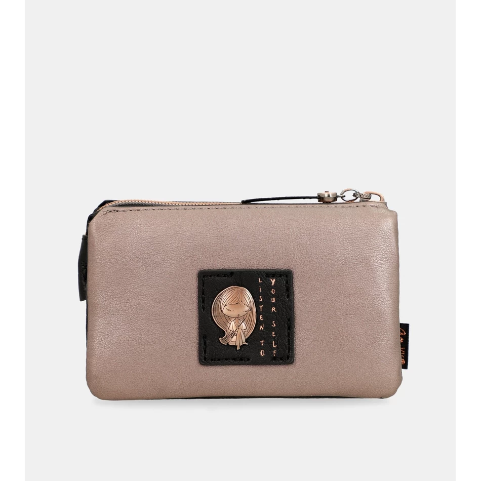 Anekke Shōen Palet Portemonnee Met Drie Compartimenten