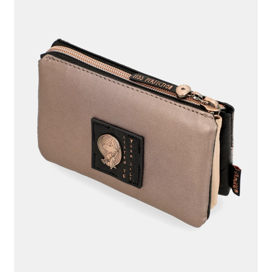 Anekke Shōen Palet Portemonnee Met Drie Compartimenten