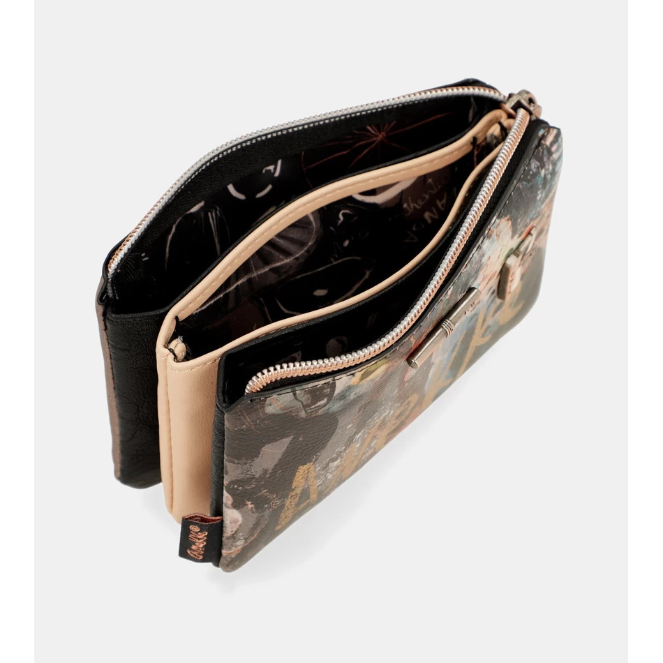 Anekke Shōen Palet Portemonnee Met Drie Compartimenten